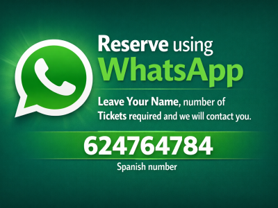 Reserve your tickets via WhatsApp
